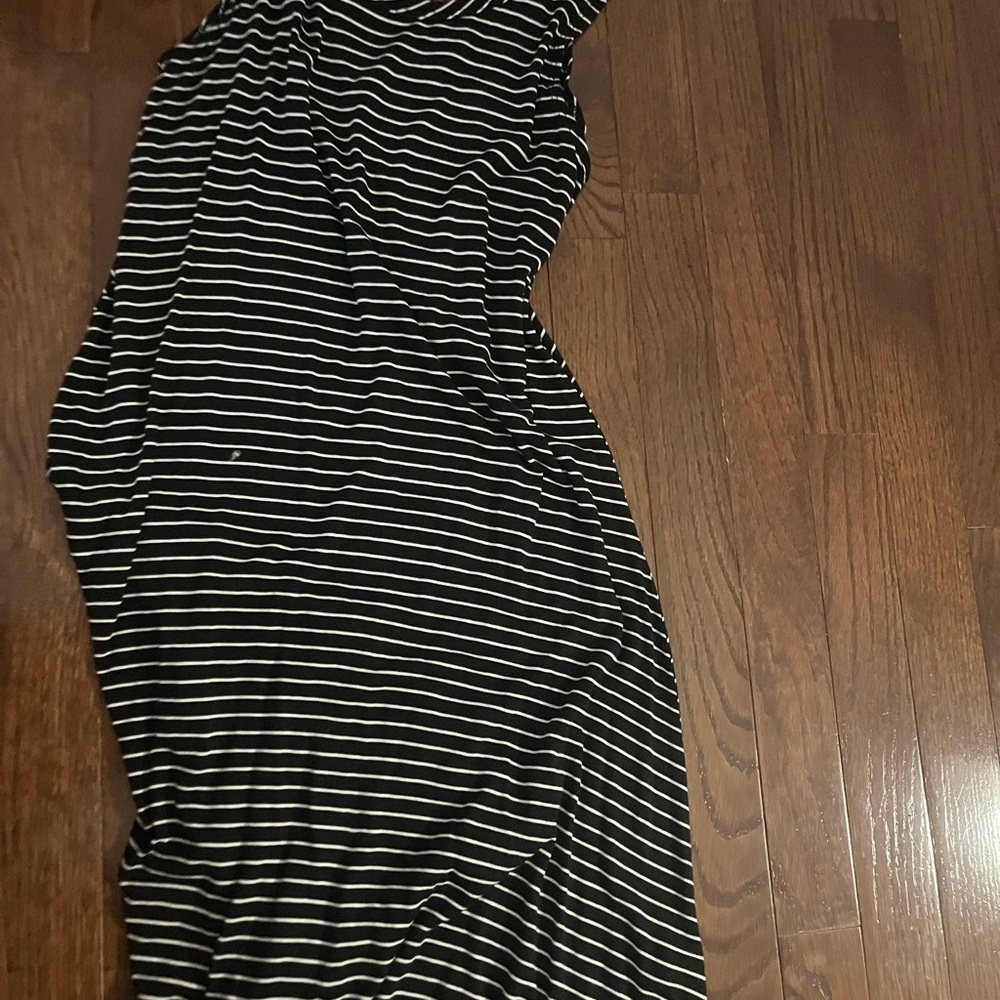 Olivia Rae Black and White One Shoulder Dress